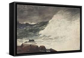 Prout's Neck, Breaking Wave, 1887-Winslow Homer-Framed Stretched Canvas
