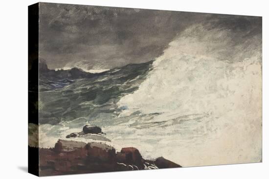 Prout's Neck, Breaking Wave, 1887-Winslow Homer-Stretched Canvas
