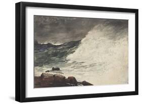 Prout's Neck, Breaking Wave, 1887-Winslow Homer-Framed Giclee Print