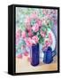 Provencal Arrangement of Pinks and Eucalyptus-Karen Armitage-Framed Stretched Canvas