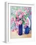 Provencal Arrangement of Pinks and Eucalyptus-Karen Armitage-Framed Giclee Print