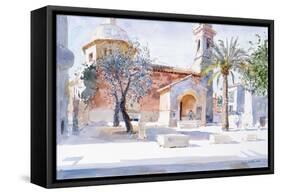Provencal Church, 1993-Lucy Willis-Framed Stretched Canvas