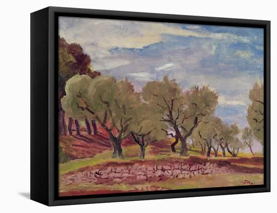 Provencal Landscape-Augustus Edwin John-Framed Stretched Canvas