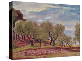 Provencal Landscape-Augustus Edwin John-Stretched Canvas