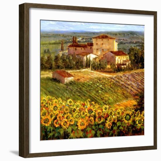 Provencal Village III-Michael Longo-Framed Art Print