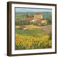 Provencal Village III-Michael Longo-Framed Premium Giclee Print