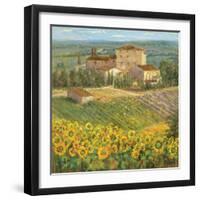 Provencal Village III-Michael Longo-Framed Premium Giclee Print