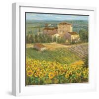 Provencal Village III-Michael Longo-Framed Premium Giclee Print