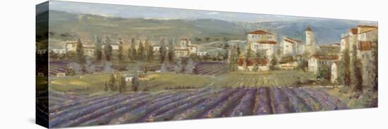 Provencal Village - Landscape-Longo-Stretched Canvas