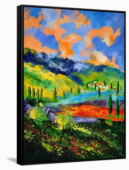 Provence 454190-Pol Ledent-Framed Stretched Canvas