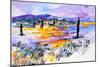 Provence 5170 Watercolor-Pol Ledent-Mounted Premium Giclee Print