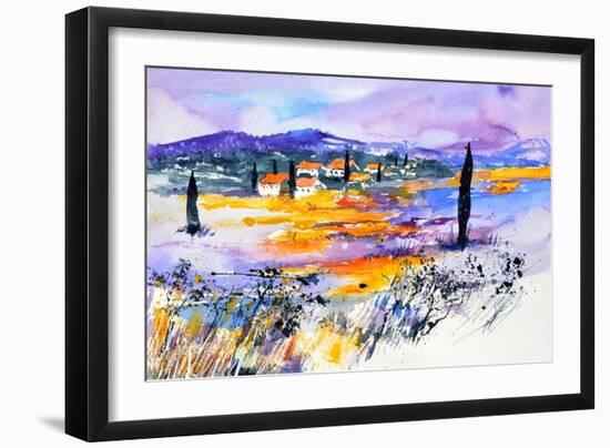 Provence 5170 Watercolor-Pol Ledent-Framed Art Print