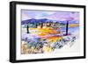 Provence 5170 Watercolor-Pol Ledent-Framed Art Print