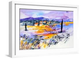 Provence 5170 Watercolor-Pol Ledent-Framed Art Print