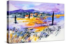 Provence 5170 Watercolor-Pol Ledent-Stretched Canvas