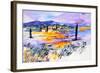 Provence 5170 Watercolor-Pol Ledent-Framed Art Print