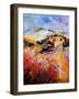 Provence, Cherry Trees, Lavender Fields-Pol Ledent-Framed Art Print