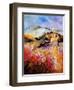 Provence, Cherry Trees, Lavender Fields-Pol Ledent-Framed Art Print