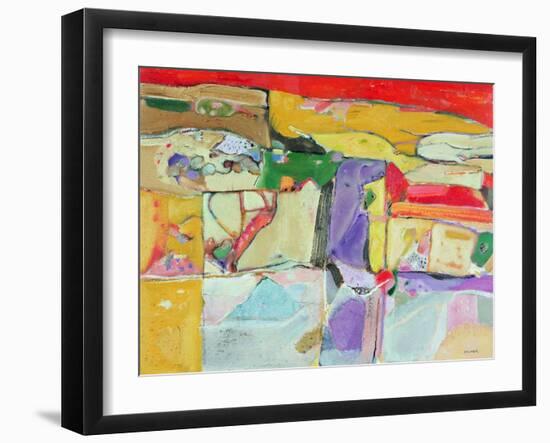 Provence: Lavender Field, 2008-Derek Balmer-Framed Giclee Print