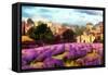 Provence's Lavender Fields II-Alonzo Saunders-Framed Stretched Canvas