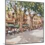 Provence Town (W/C on Paper)-Laurence Fish-Mounted Giclee Print