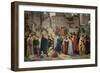 Provenzano Salvani Begging in Piazza del Campo-Amos Cassioli-Framed Giclee Print