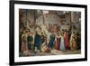 Provenzano Salvani Begging in Piazza del Campo-Amos Cassioli-Framed Giclee Print