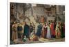 Provenzano Salvani Begging in Piazza del Campo-Amos Cassioli-Framed Giclee Print