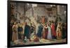 Provenzano Salvani Begging in Piazza del Campo-Amos Cassioli-Framed Giclee Print