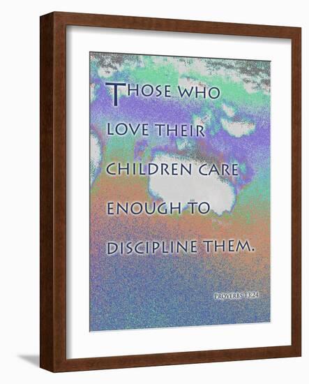 Proverbs 13:24-Cathy Cute-Framed Giclee Print