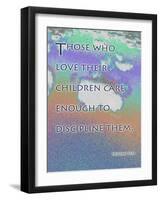 Proverbs 13:24-Cathy Cute-Framed Giclee Print