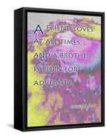 Proverbs 17:9-Cathy Cute-Framed Stretched Canvas