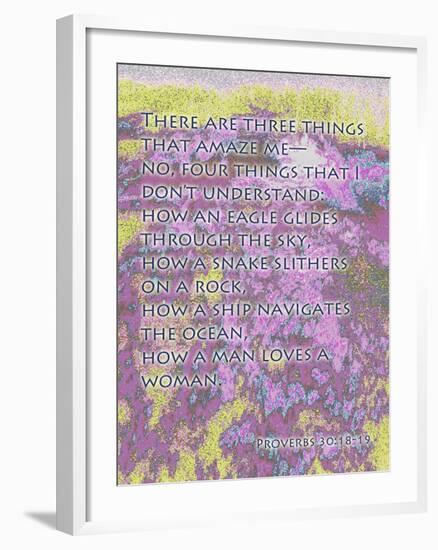 Proverbs 30:18-19-Cathy Cute-Framed Giclee Print