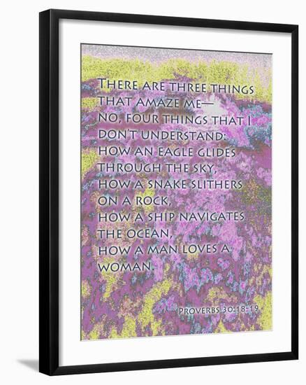 Proverbs 30:18-19-Cathy Cute-Framed Giclee Print