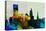 Providence City Skyline-NaxArt-Stretched Canvas