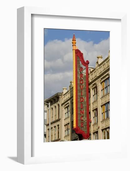 Providence Performing Arts Center marquee sign, Providence, Rhode Island-null-Framed Photographic Print