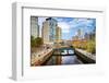 Providence, Rhode Island Cityscape at Waterplace Park.-SeanPavonePhoto-Framed Photographic Print