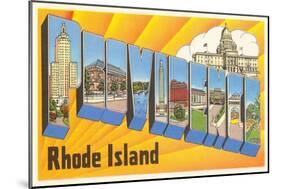 Providence, Rhode Island, Large Letters-null-Mounted Art Print