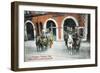 Providence, Rhode Island - Richmond Street Fire Station-Lantern Press-Framed Art Print