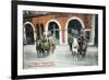 Providence, Rhode Island - Richmond Street Fire Station-Lantern Press-Framed Premium Giclee Print