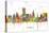 Providence Rhode Island Skyline MCLR 1-Marlene Watson-Stretched Canvas