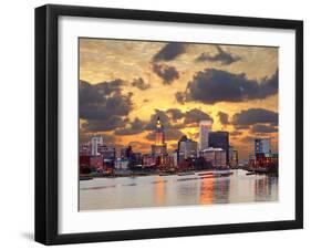 Providence Rhode Island Skyline.-SeanPavonePhoto-Framed Photographic Print