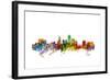 Providence Rhode Island Skyline-Michael Tompsett-Framed Art Print