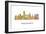 Providence Rhode Island Skyline-Marlene Watson-Framed Giclee Print