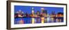 Providence, Rhode Island, USA Panorama from across the Providence River.-SeanPavonePhoto-Framed Photographic Print