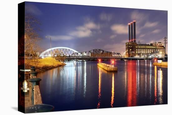 Providence River in Providence, Rhode Island-SeanPavonePhoto-Stretched Canvas