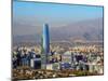 Providencia with Gran Torre Santiago seen from the Metropolitan Park, Santiago, Chile, South Americ-Karol Kozlowski-Mounted Photographic Print