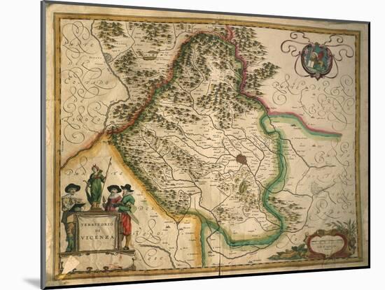 Province of Vicenza from Theatrum Civitatum Et Admirandorum Italiae-Joan Blaeu-Mounted Giclee Print