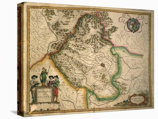 Province of Vicenza from Theatrum Civitatum Et Admirandorum Italiae-Joan Blaeu-Stretched Canvas