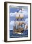 Provincetown 2020, Massachusetts - Mayflower II-Lantern Press-Framed Art Print